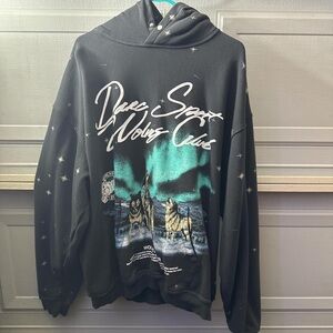 Darc Sport grey and Blue Sweater with Graphic Design